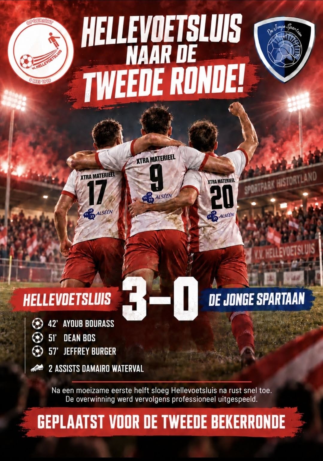 Hellevoetsluis bekert verder
